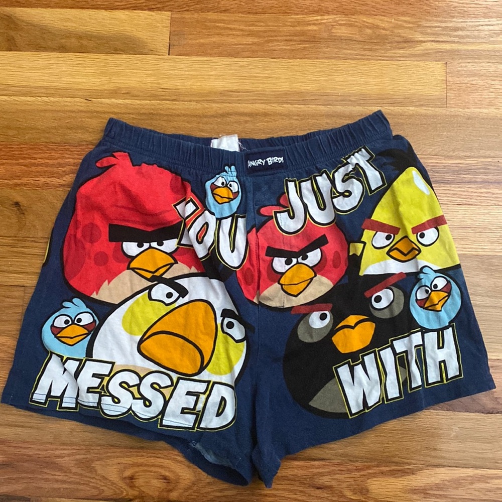Angry birds boxer size small